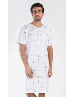 Pánská noční košile s krátkým rukávem Plachetnice Pánská noční košile s krátkým rukávem Plachetnice