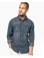 Kariban K 519 Denim košile s dlouhým rukávem 20.K519 blue jean Kariban K 519 Denim košile s dlouhým rukávem 20.K519 blue jean