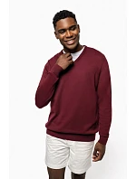 Kariban K 965 Pánský svetr s výstřihem do V 20.K965 deep blue Kariban K 965 Pánský svetr s výstřihem do V 20.K965 deep blue