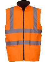 Yoko HV 008F Hi-Vis Oboustranná Fleecová Vesta 79.008F hi vis orange