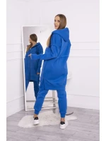 Hřejivá souprava s dlouhou mikinou chrpově modrá