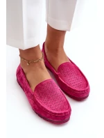 Dámské semišové mokasíny Fuksja S.Barski LR755