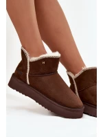 Dámské sněhule na platformě Wrangler 20253093.IKU hnědé Dámské sněhule na platformě Wrangler 20253093.IKU hnědé