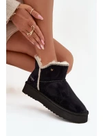 Dámské sněhule Wrangler na platformě – černé Dámské sněhule Wrangler na platformě – černé