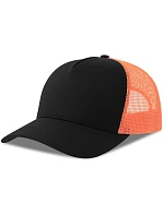 Atlantis Headwear Rapper Cotton-S 5 panelová Trucker kšiltovka 33.0260 black/orange fluo