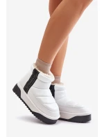 Nízké Sněhové Boty Na Tlusté Podešvi D.Franklin Bílé DFSH371011