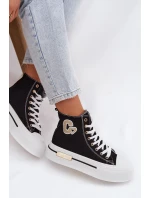 Dámské tenisky na platformě Černé Meloria