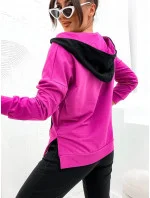 Trojdílný dámský bavlněný sportovní komplet ve fuchsijové barvě (783) Trojdílný dámský bavlněný sportovní komplet ve fuchsijové barvě (783)