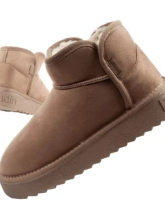 D.Franklin snow boots women winter fashion fur insulated boots brown kotníkové boty dámské