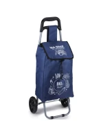 NÁKUPNÍ VOZÍK NA KOLEČKÁCH S RÁMEM 25L MODRÝ