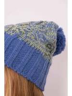 Paris fleecová čepice K213 modrá+kiwi