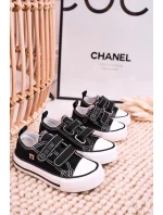 Dětské Tenisky Na Suchý Zip BIG STAR HH374200 Černé Dětské Tenisky Na Suchý Zip BIG STAR HH374200 Černé