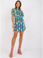 Dámské šaty-DHJ-SK-9651.51-modré