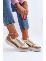 Dámské Tenisky na platformě Béžová Redala Dámské Tenisky na platformě Béžová Redala