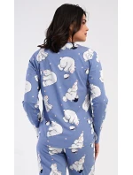 Dámské pyžamo dlouhé Tučňák a méďa