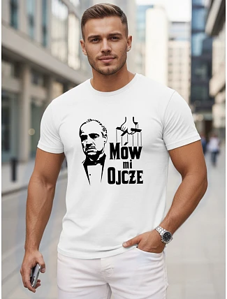 Pánské klasické bavlněné tričko s potiskem FashionStreet NX5145R