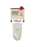 Bambusové velmi nízké dámské ponožky BAMBUS FOOTIE SOCKS - BELLINDA - bílá