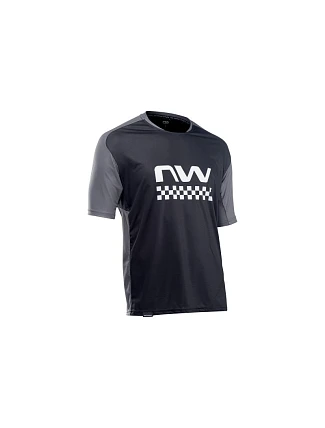 Cyklistický dres NORTHWAVE Edge Jersey Short Sleeve – černý/tmavě zelený Cyklistický dres NORTHWAVE Edge Jersey Short Sleeve – černý/tmavě zelený