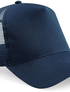 Beechfield B 640 5 panelová Trucker kšiltovka 53.0640 french navy/french navy
