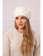 Dámská čepice Larisa K395 ecru Dámská čepice Larisa K395 ecru
