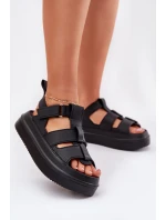 Dámské Sandály Na Platformě Černé Nitavelia