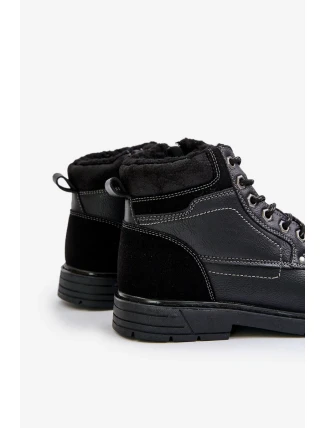 Zateplené Pánské Trapery Z Eko Kůže Černé Venredia