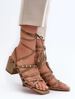 Sandály na podpatku model 197585 Step in style