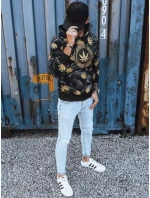 Pánská mikina s potiskem černá FashionStreet BX5318