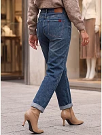 Dámské džíny Mom Fit s vysokým pasem, modré, FashionStreet UY3113