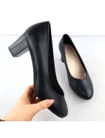 Dámské nízké lodičky na jehlovém podpatku černé Sergio Leone PB177