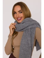 M896 Žebrovaná šála - šedá M896 Žebrovaná šála - šedá