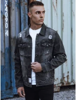 Pánská šedá džínová bunda FashionStreet TX4854