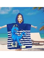 PončoBavlněné světové dětské plážové pončo s kapucí 60x60