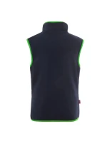 Trollkids Kids Arendal Vest navy/viper green (134-100) dětská fleecová vesta pro chlapce/dívky