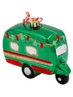 DEKORACE ZÁVĚSNÁ CETKA KARAVAN ZELENÁ