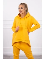 Sada pytlovitých kalhot v hořčicové barvě