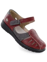 Dámská pohodlná prolamovaná obuv na suchý zip Unisoft 9955