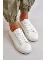 Dámské kožené šněrovací klasické tenisky bílé Misima Dámské kožené šněrovací klasické tenisky bílé Misima