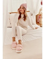 Lesklé Dámské Pantofle Růžové Big Star MM274129