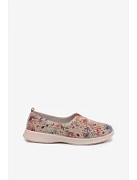 Semišové perforované dámské polobotky Multikolor Eliva