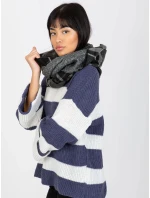 Tunelová šála AT KM 1402.20 Černo-bílá - FPrice