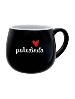 POHODINDA - černý keramický hrníček 300 ml