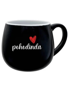 POHODINDA - černý keramický hrníček 300 ml