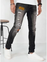 Pánské tmavě šedé džínové kalhoty FashionStreet UX4150
