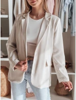 Dámské oversize sako RESIDAL světle béžové FashionStreet PY0122 Dámské oversize sako RESIDAL světle béžové FashionStreet PY0122