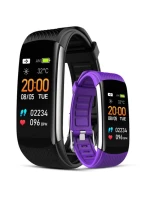 GIEWONT Black and Purple 2 Strap Smartwatch GW200-3 GIEWONT Black and Purple 2 Strap Smartwatch GW200-3
