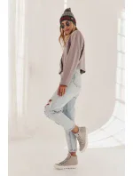 Dámské Tenisky Big Star Vysoké Zateplené Šedé EE274114