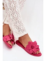 Dámské ploché nazouváky J502-5 Elzoria fuchsia - Sweet Shoes