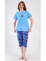 Dámské pyžamo kapri Eliza Dámské pyžamo kapri Eliza