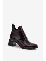 Boty na podpatku model 218066 Step in style Boty na podpatku model 218066 Step in style